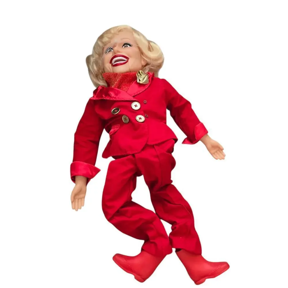 New Rare Carol Channing Ventriloquist Dummy Doll Puppet Goldberger Doll 30